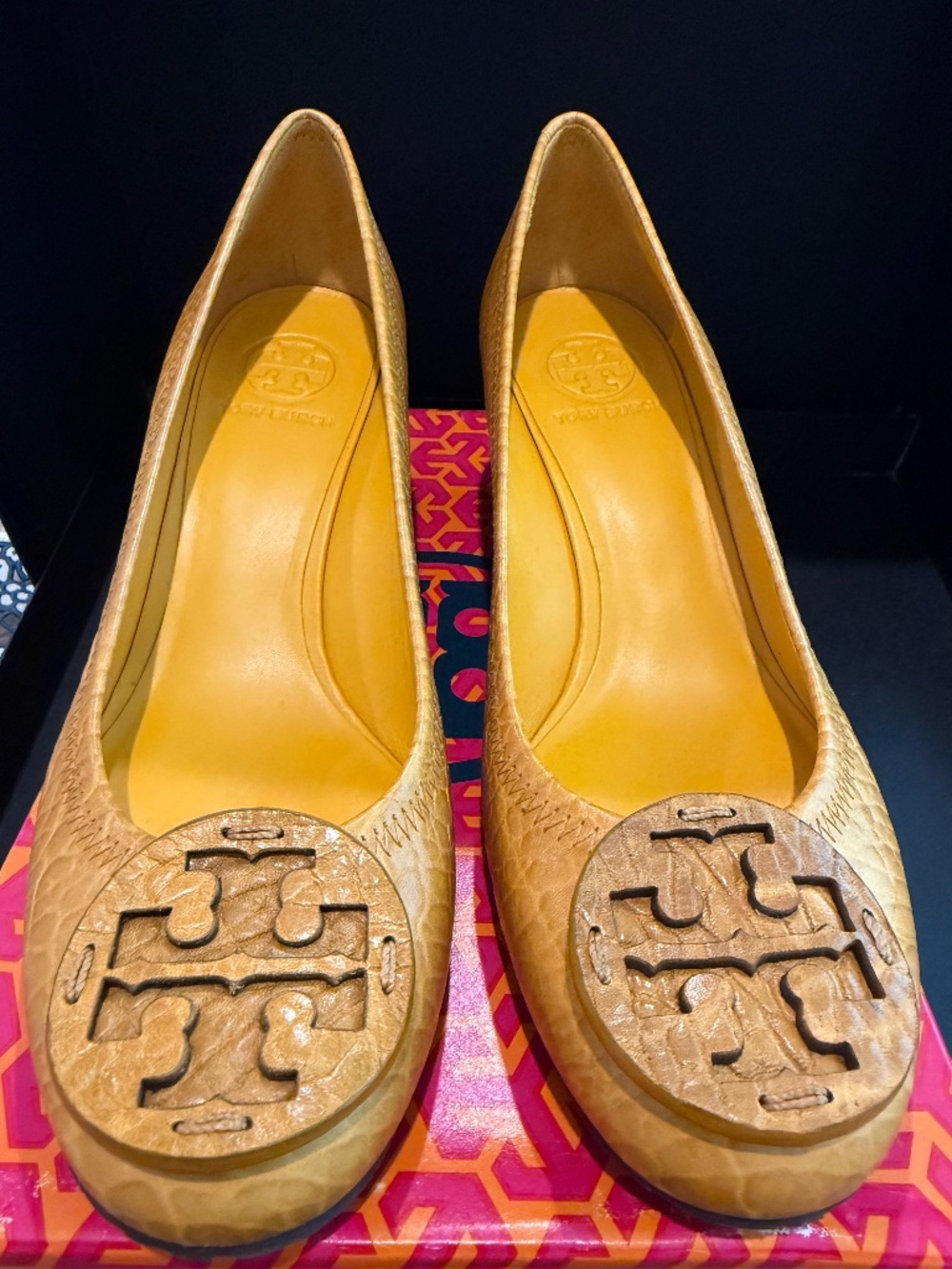 Tory Burch Wedge and new with box and tags, size 9.